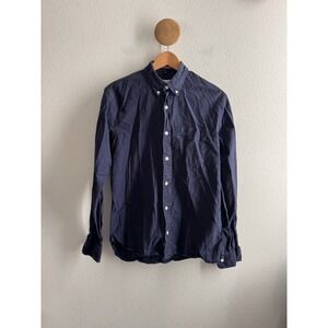 Apolis Global Citizen Organic Cotton Button Down Navy Shirt Size Medium